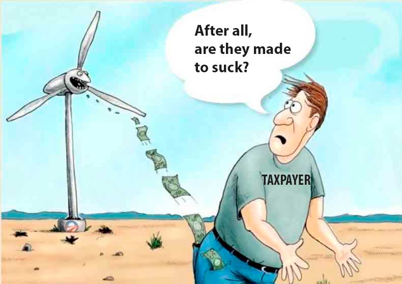are wind turbines made to suck?
